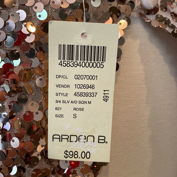 Arden B. Bronze sequin mini party dress - Picture 4 of 5